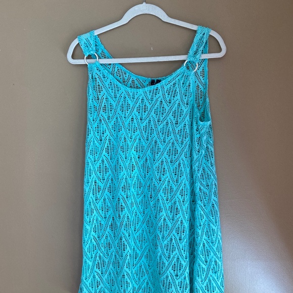 Other - Women's size XL swimsuit coverup fishnet type material teal green